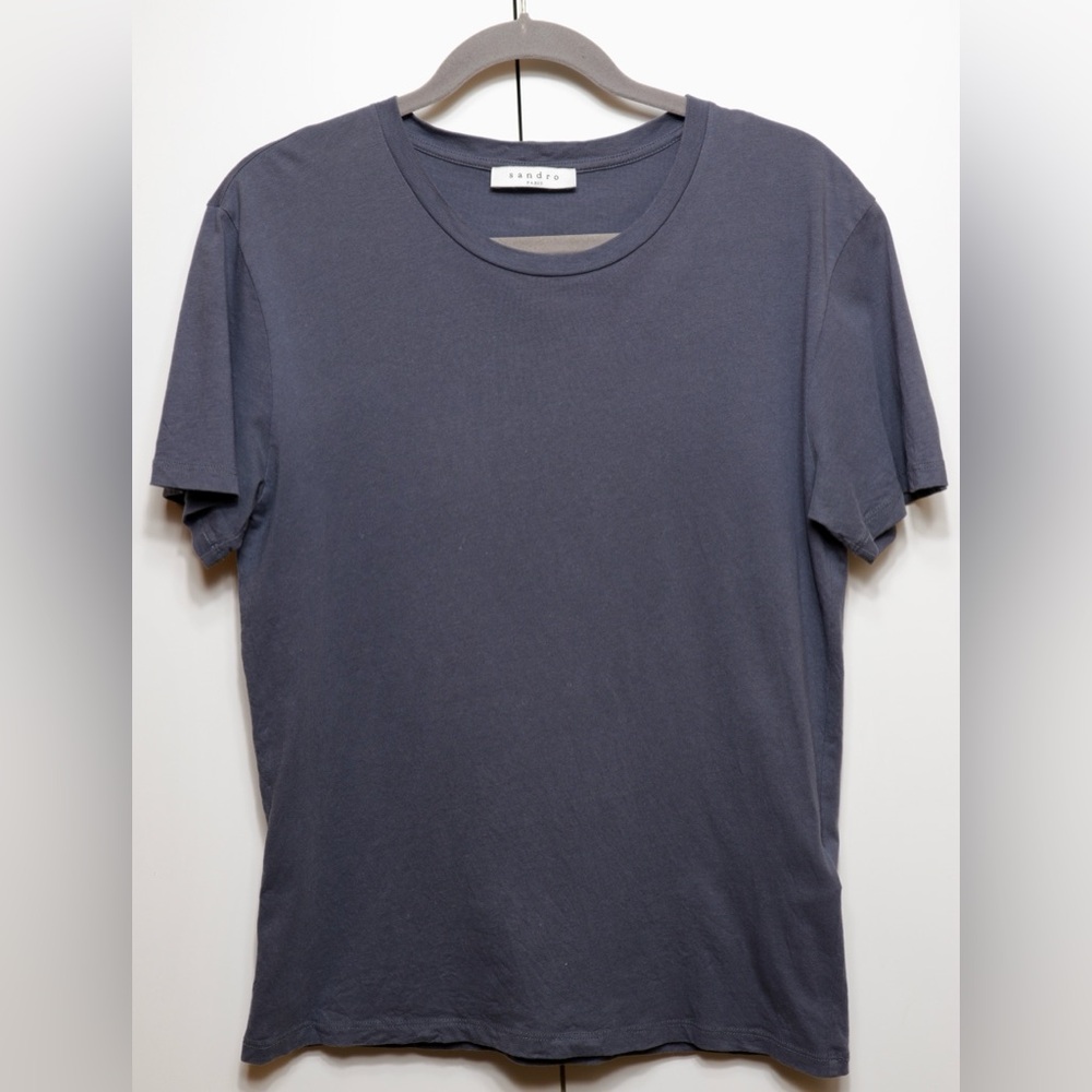 Grey Sandro Short Sleeve T Shirt